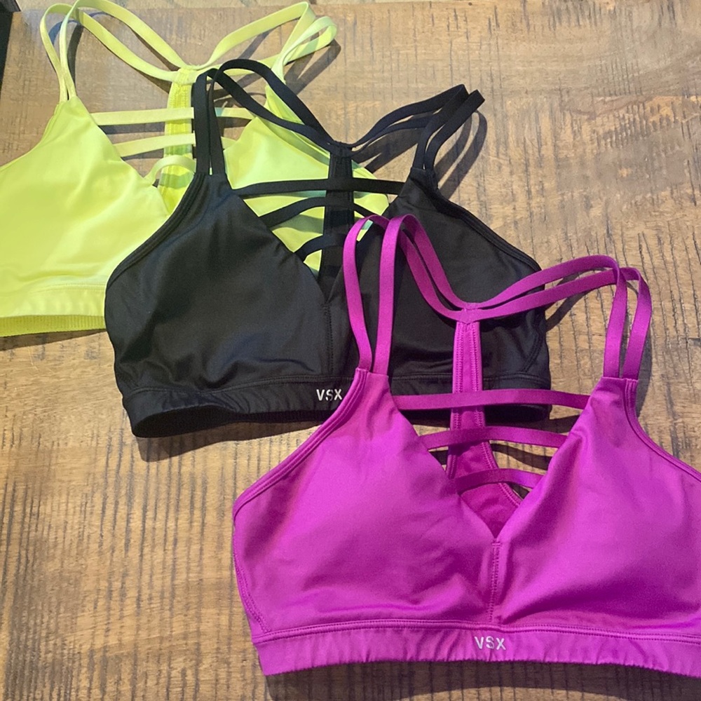 Victoria’s Secret sports bras - set of three